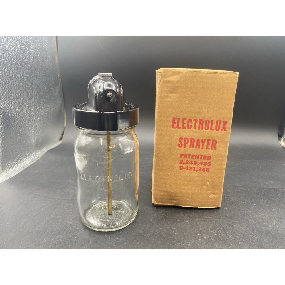 Electrolux Vacuum Sprayer Glass Jar Bottle Attachment Fragrance Cleaner NOS